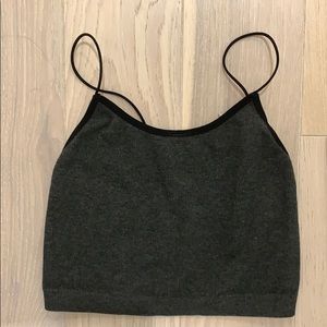 Grey Crop Top